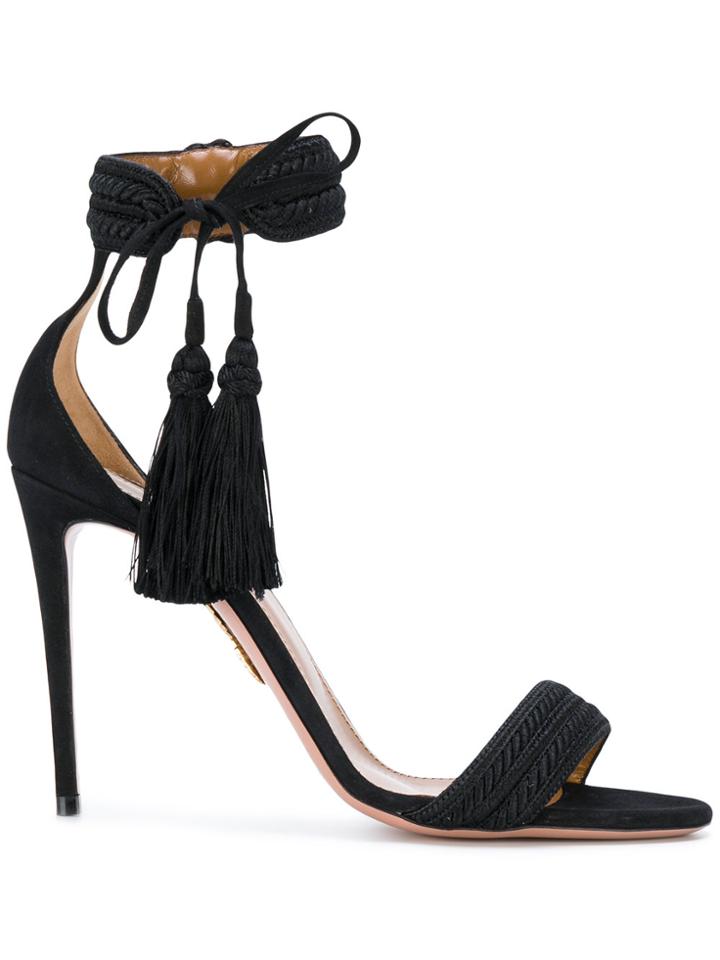 Aquazzura Shanty Sandals - Black