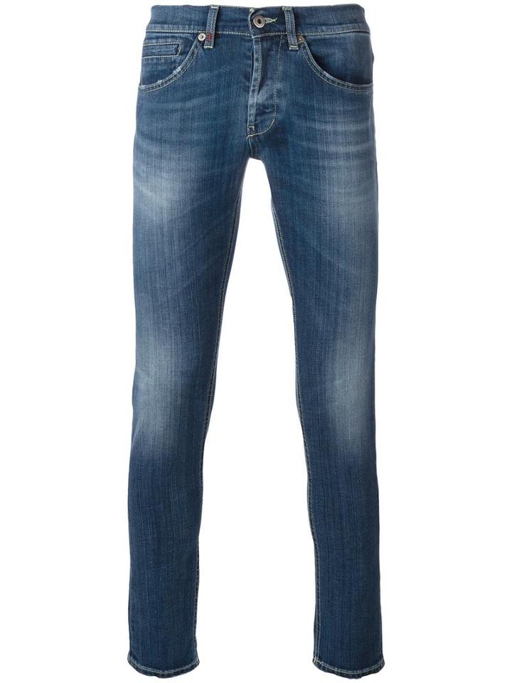 Dondup George Jeans, Men's, Size: 31, Blue, Cotton/spandex/elastane/polyester