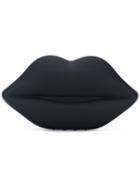 Lulu Guinness - Lips Clutch - Women - Cotton/methyl Methacrylate - One Size, Black, Cotton/methyl Methacrylate