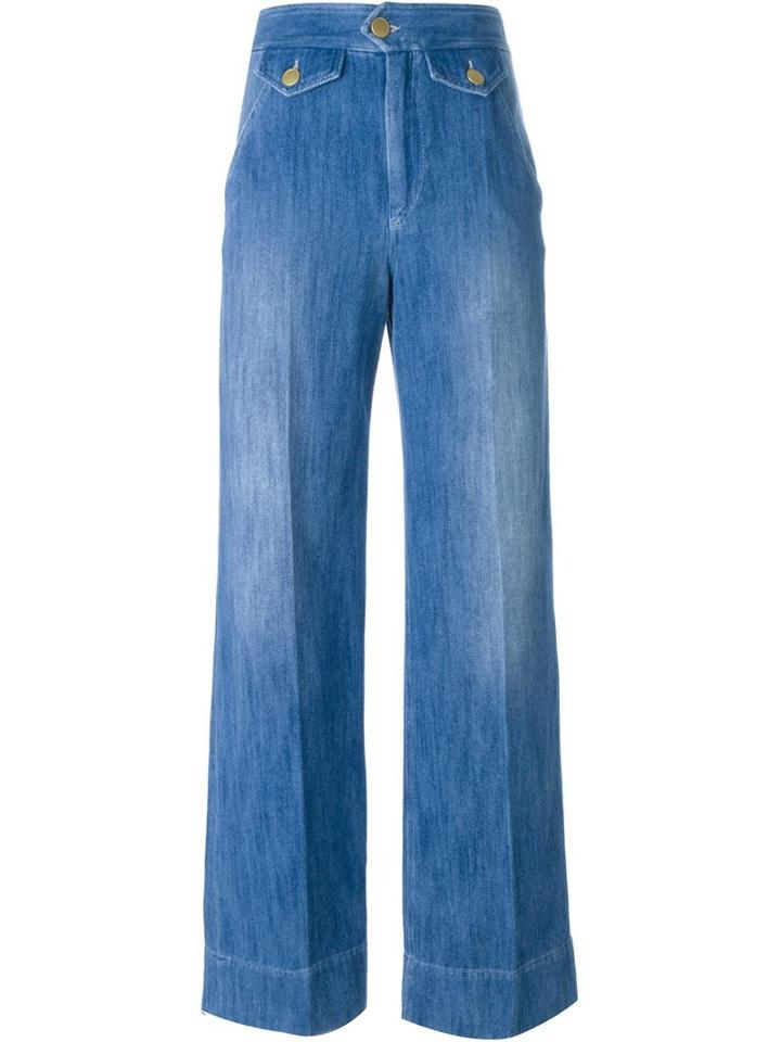 Isabel Marant Étoile 'odessa' Jeans, Women's, Size: 36, Blue, Cotton