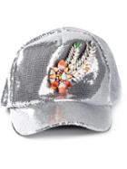 Shourouk Embellished Sequins Cap