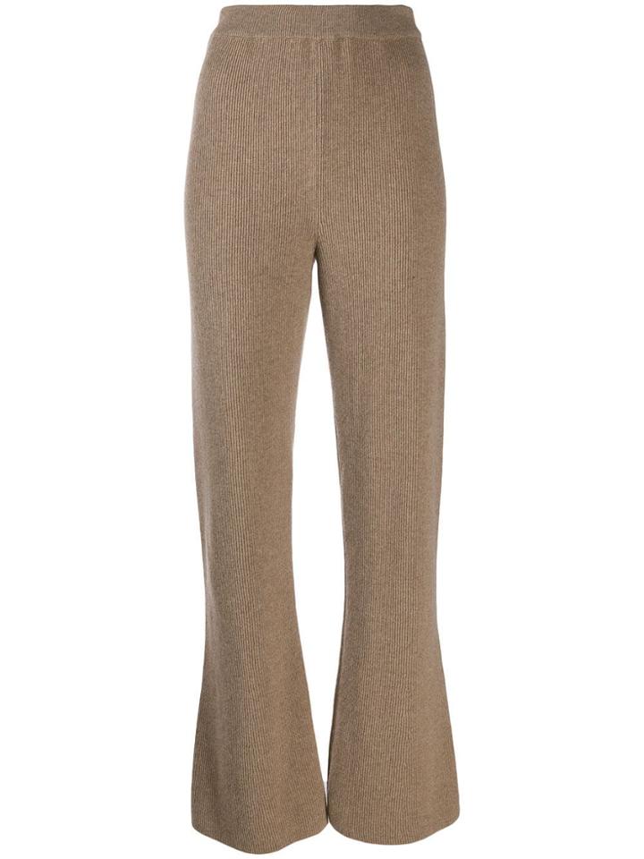 Nanushka Flared Trousers - Neutrals