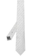 Emporio Armani Geometric Pattern Tie - Grey