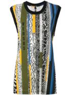 Versus - Multi-stripe Tank - Women - Cotton/polyester/spandex/elastane - M, Women's, Black, Cotton/polyester/spandex/elastane