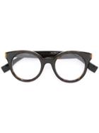 Fendi Eyewear Round Frame Glasses - Black
