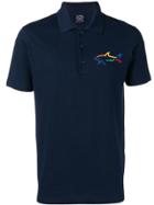 Paul & Shark Multicoloured Logo Polo Shirt - Blue