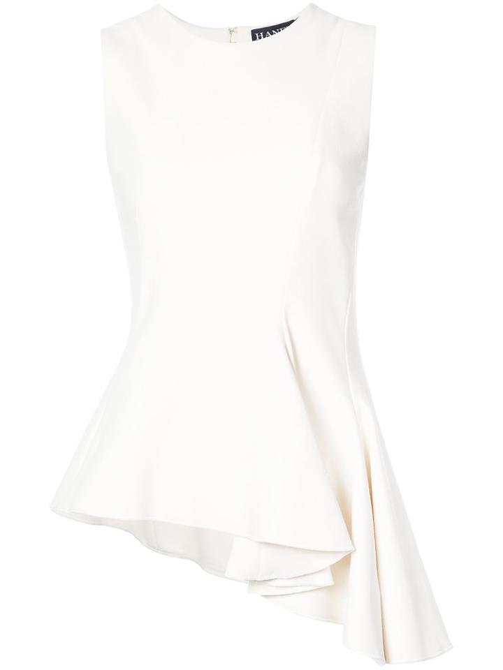 Haney - Frill-hem Blouse - Women - Silk/spandex/elastane - 8, Nude/neutrals, Silk/spandex/elastane