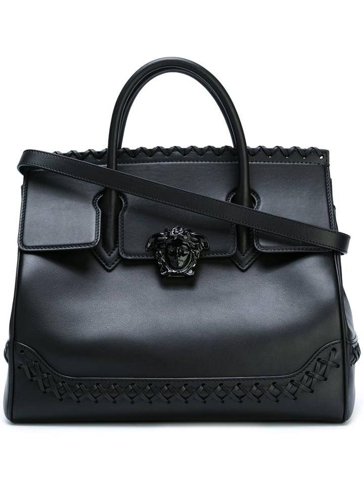 Versace Large 'palazzo Empire' Tote, Women's, Black