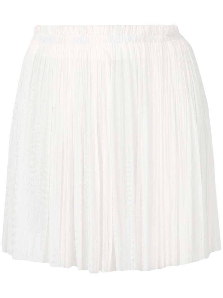Elena Makri Short Pleated Skirt - White