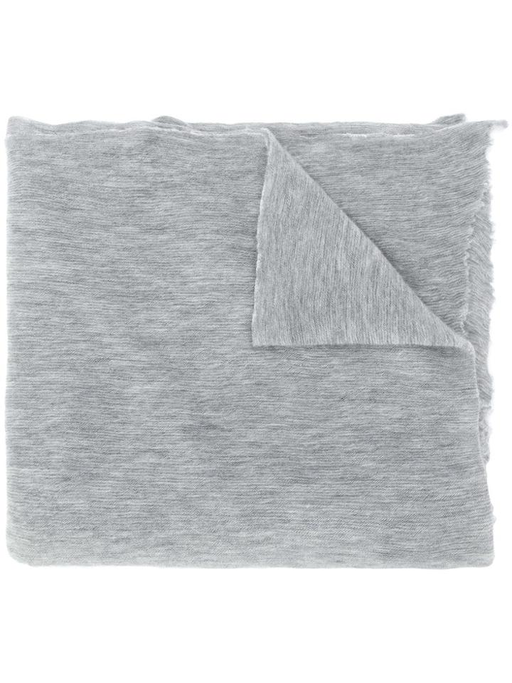 Isabel Marant Distressed Hem Scarf - Grey