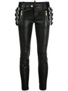 Dsquared2 Slim-fit Trousers With Buckle Embellishment - Black