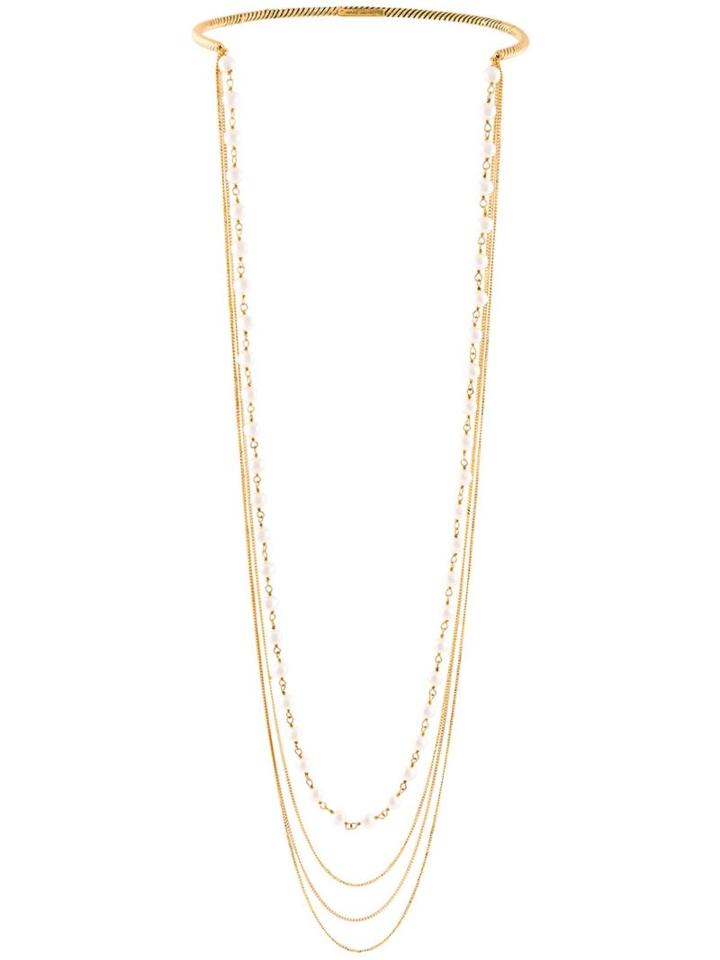 Marc Jacobs Rope Pearl Choker Necklace