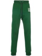 Love Moschino - Logo Print Track Pants - Men - Cotton/spandex/elastane - M, Green, Cotton/spandex/elastane