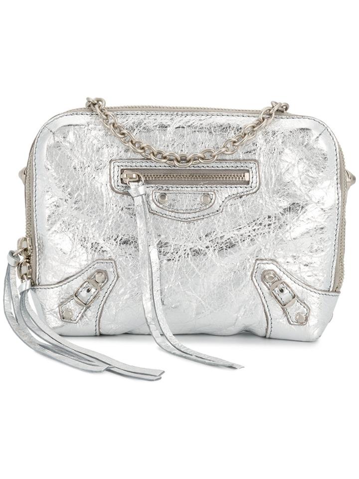 Balenciaga Xs Reporter Crossbody Bag - Metallic