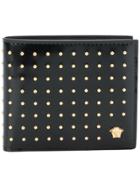 Versace Micro Studded Medusa Wallet - Black