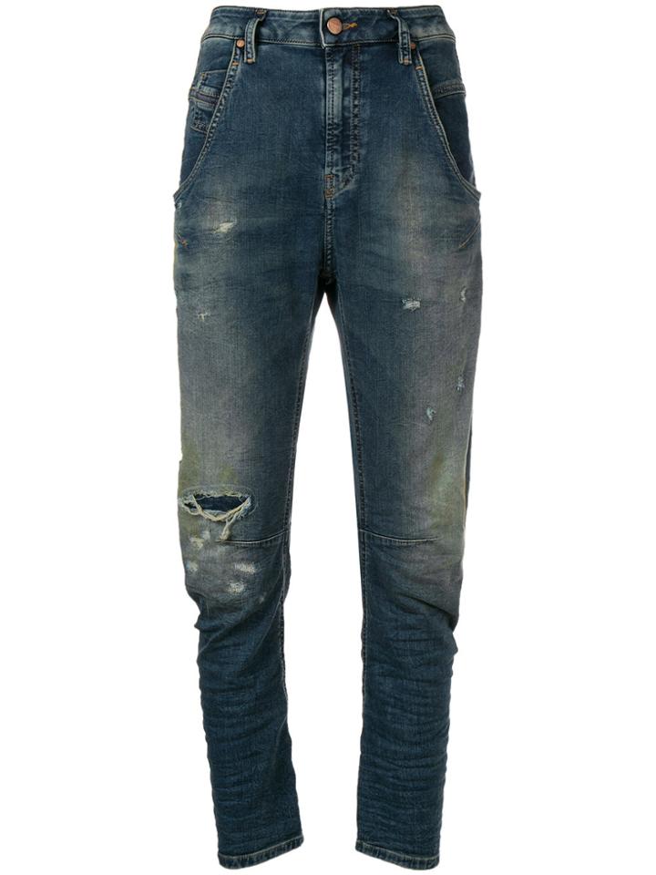 Diesel Faded Slim Fit Jeans - Blue
