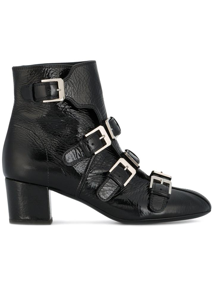 Laurence Dacade Black Patent Prisca Buckle 55 Boots