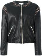 Isabel Marant Étoile Buddy Jacket, Women's, Size: 38, Black, Calf Leather/brass/zinc/polyester