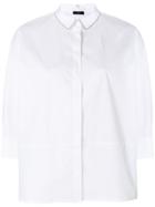 Peserico Three-quarter Sleeves Boxy Shirt - White