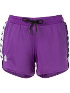 Kappa Logo Drawstring Shorts - Purple