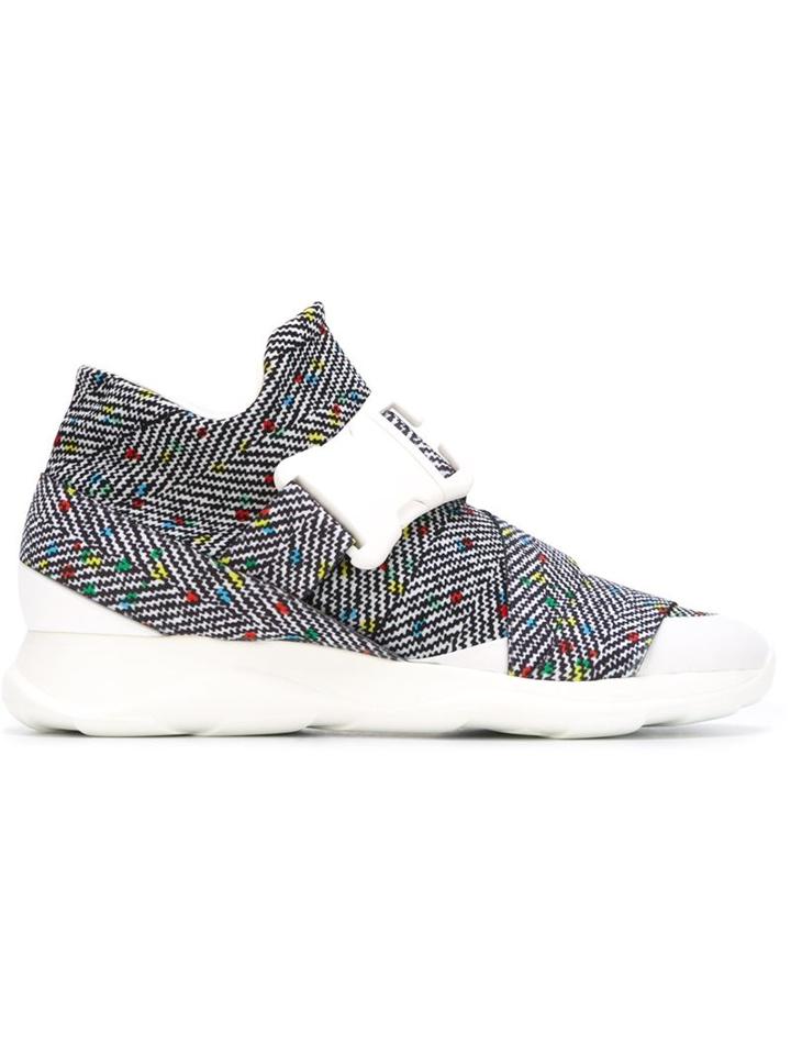Christopher Kane Safety Buckle Sneakers, Women's, Size: 36, Rubber/polyester