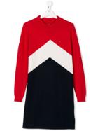 Tommy Hilfiger Junior Teen Colour-block Sweatshirt Dress - Red