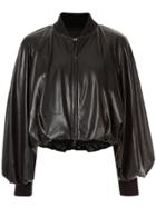 Goen.j Balloon Sleeve Bomber Jacket - Black