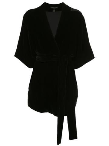 Kiki De Montparnasse Belted Robe Jacket - Black