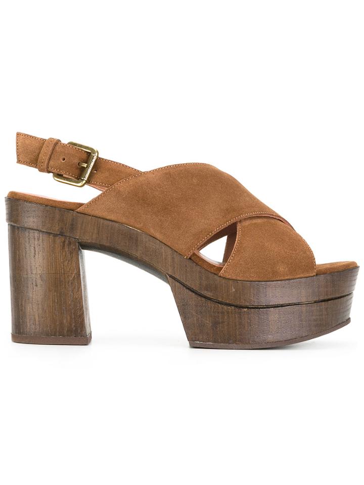 L'autre Chose Cigar Sandals - Brown