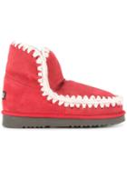 Mou Eskimo Shearling Lined Boots - Red