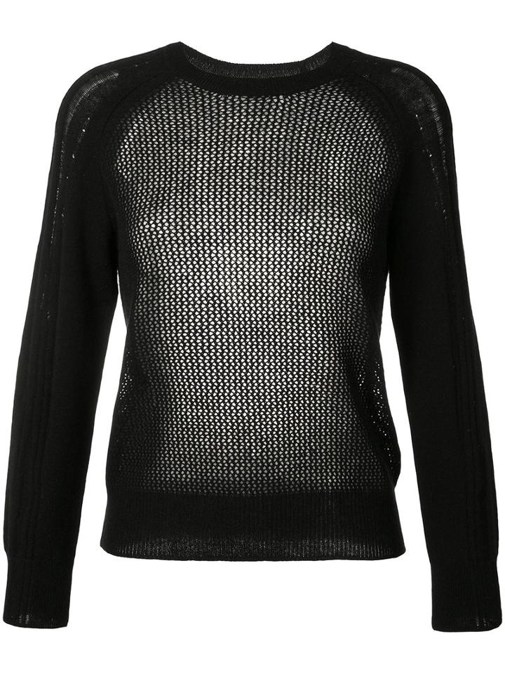 Raquel Allegra - Crew Neck Jumper - Women - Cashmere/merino - 0, Black, Cashmere/merino