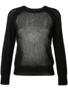 Raquel Allegra - Crew Neck Jumper - Women - Cashmere/merino - 0, Black, Cashmere/merino