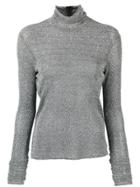 Philosophy Di Lorenzo Serafini Lurex Turtle Neck Jumper - Grey