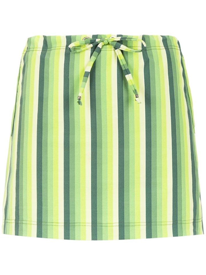 Amir Slama Striped Swimsuit - Green