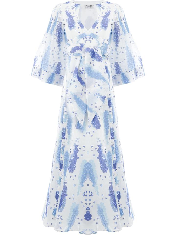 Thierry Colson Floral Short-sleeved Dress - White