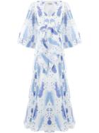 Thierry Colson Floral Short-sleeved Dress - White