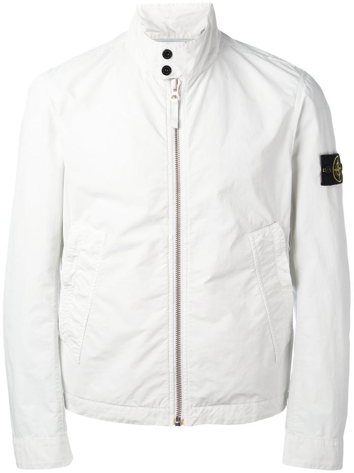 Stone Island - Banded Collar Cropped Jacket - Men - Polyamide/polyester - Xl, Grey, Polyamide/polyester