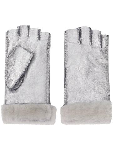 Gala Fingerless Gloves - Grey