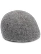 Stella Mccartney Felt Flap Cap, Women's, Size: 57, Grey, Wool
