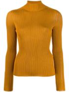 Versace Ribbed Medusa Top - Yellow