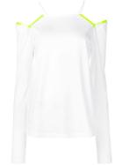 Maison Margiela Cut-out Long-sleeved T-shirt - White