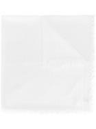 Eleventy - Frayed Scarf - Women - Polyester/viscose - One Size, White, Polyester/viscose