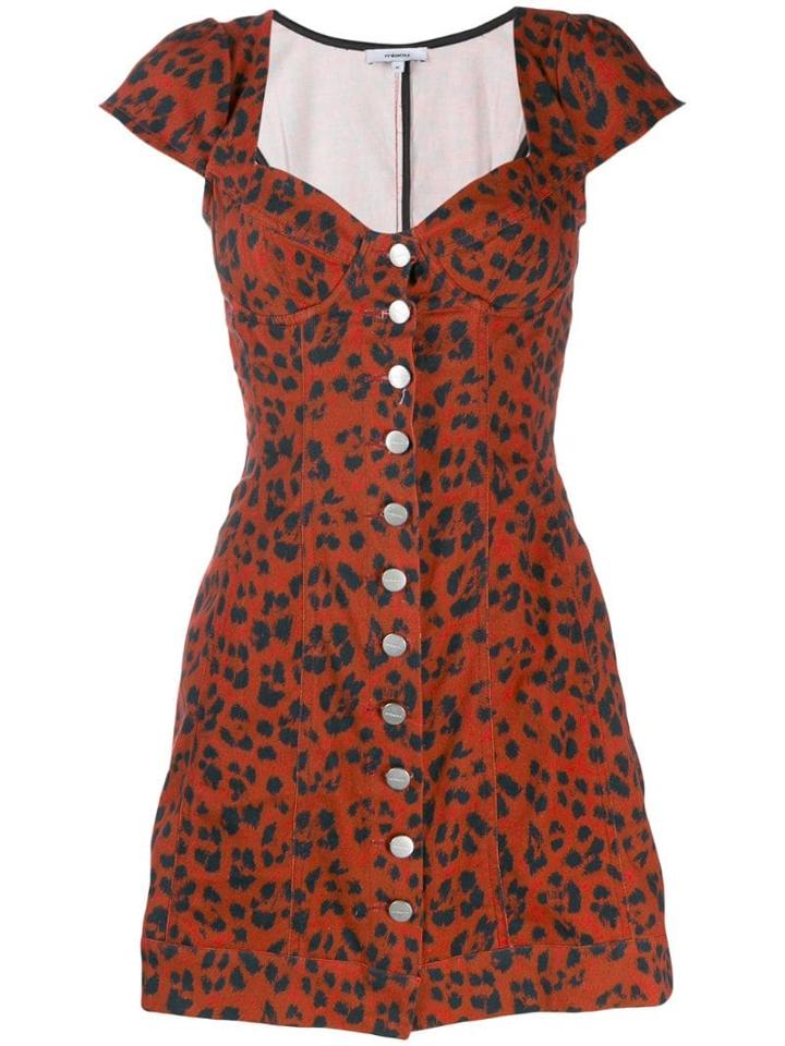 Miaou Leopard Print Gigi Dresss - Red