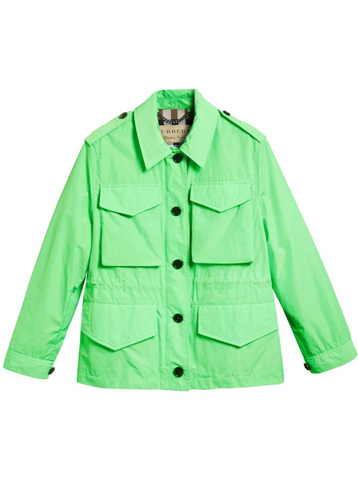 Burberry Taffeta Field Jacket - Green