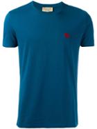 Burberry Logo Embroidery T-shirt, Men's, Size: Medium, Blue, Cotton