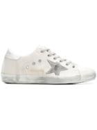 Golden Goose Deluxe Brand Star Patchwork Sneakers - White