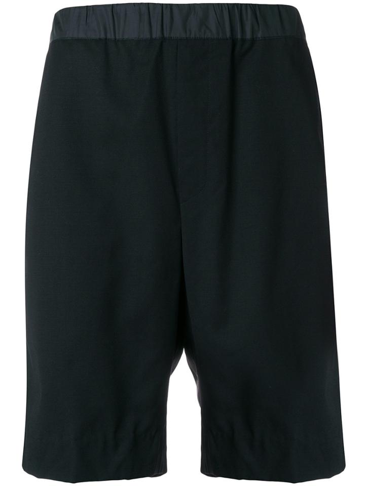 Not Guilty Homme Drop Crotch Shorts - Black
