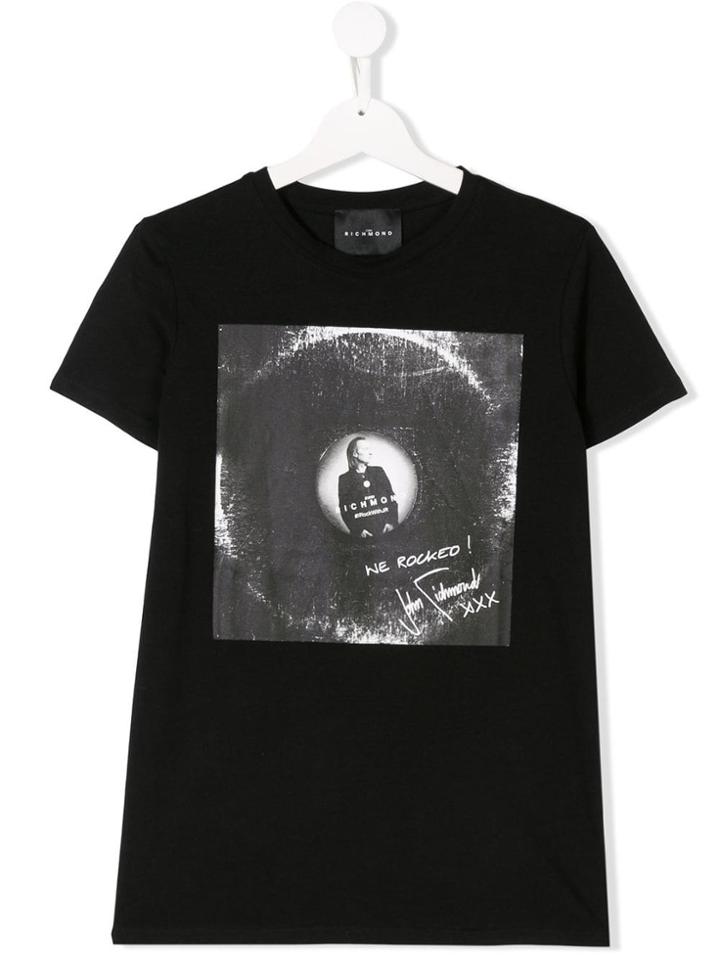 John Richmond Junior Teen Printed T-shirt - Black