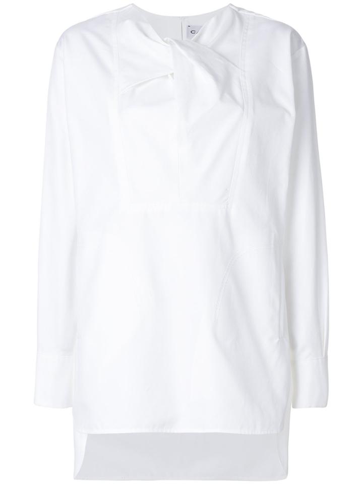 Carven Twist Detail Blouse - White