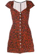 Miaou Leopard Print Gigi Dress - Red